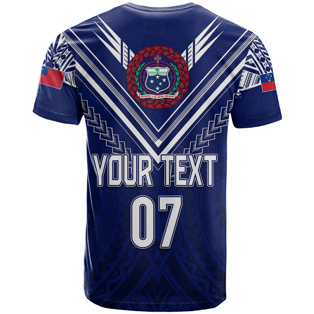 Personalised Samoa Rugby T-Shirt World Cup Siamupini Siva Tau Graphic Tee