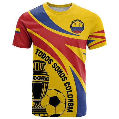 Colombia Football Custom T-Shirt Todos Somos Colombia Graphic Tee