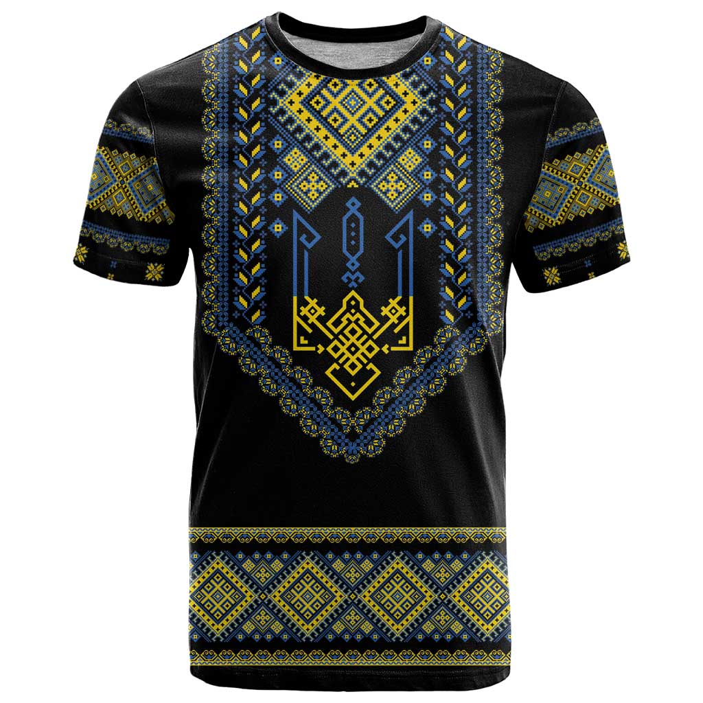 Ukraine Vyshyvanka Inspired Patterns T-Shirt Ukraini Colors Graphic Tee