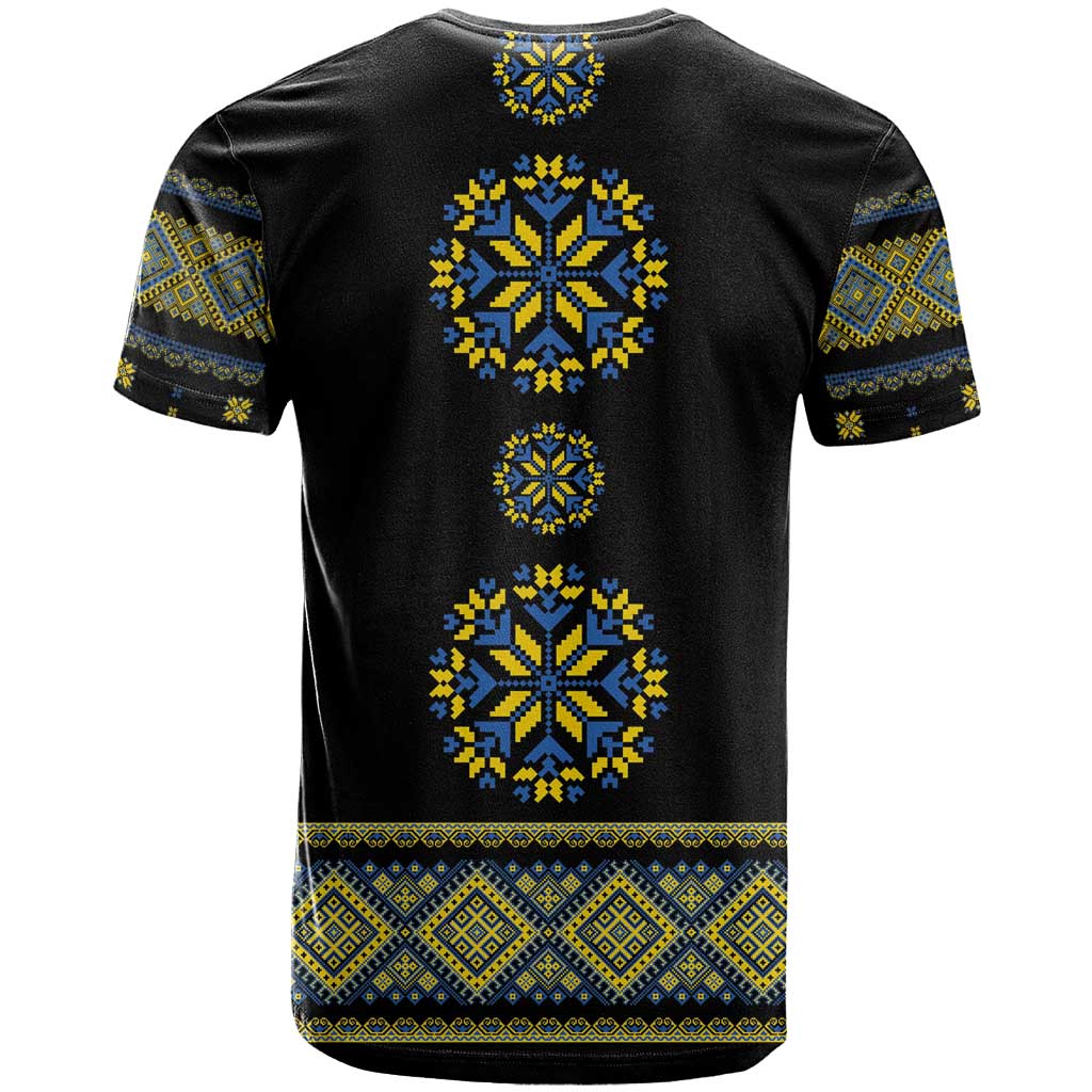 Ukraine Vyshyvanka Inspired Patterns T-Shirt Ukraini Colors Graphic Tee