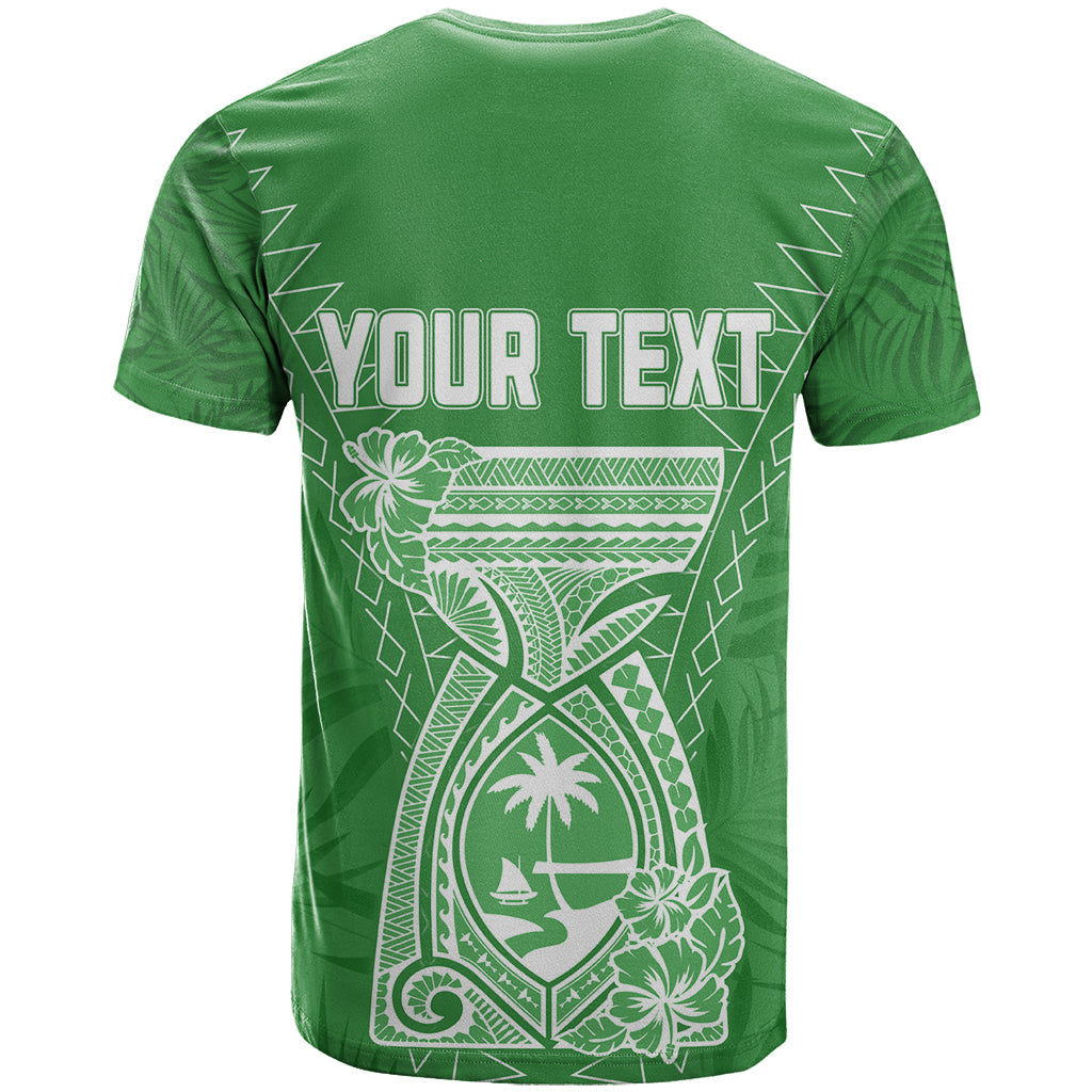 Personalised Guam T-Shirt Chamoro Latte Stone Mix Tropical - Green Graphic Tee