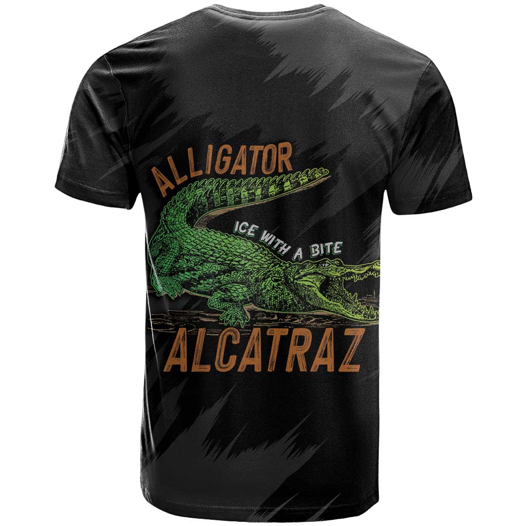 Alligator Alcatraz T-Shirt ICE With A Bite Graphic Tee