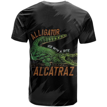 Alligator Alcatraz T-Shirt ICE With A Bite Graphic Tee