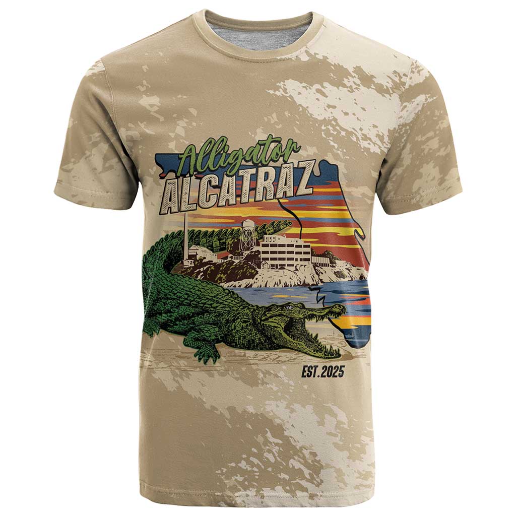 Alligator Alcatraz Retro T-Shirt The Swamp Graphic Tee