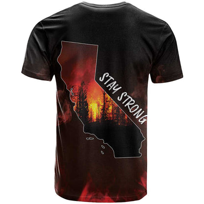 So-Cal Wildfire T-Shirt LA Stay Strong Graphic Tee