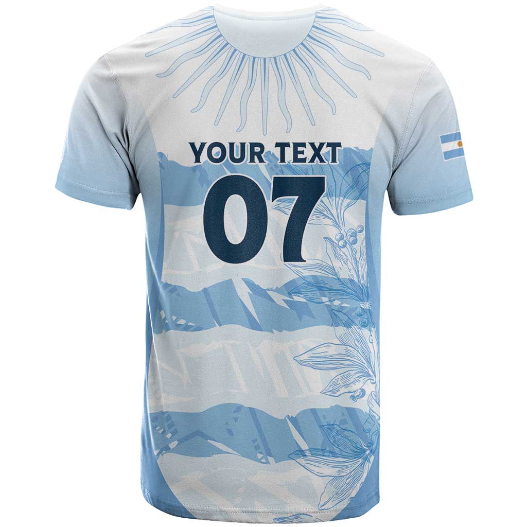 Argentina Rugby Los Pumas Custom T-Shirt Traditional Colors Graphic Tee