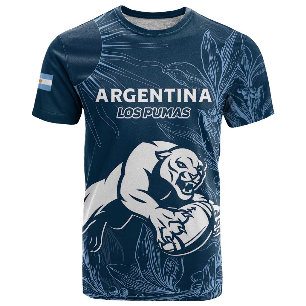 Argentina Rugby Los Pumas Custom T-Shirt Laurel Wreath Inspired Graphic Tee