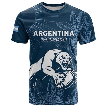 Argentina Rugby Los Pumas Custom T-Shirt Laurel Wreath Inspired Graphic Tee