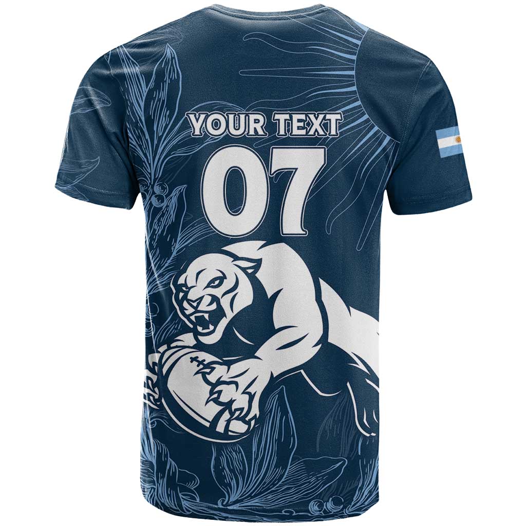 Argentina Rugby Los Pumas Custom T-Shirt Laurel Wreath Inspired Graphic Tee