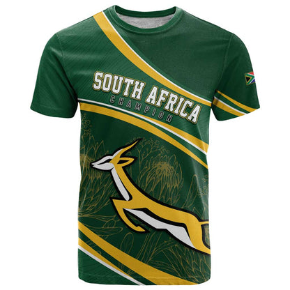 South Africa Rugby Personalized Bokke T-Shirt Springboks - Stronger Together Graphic Tee