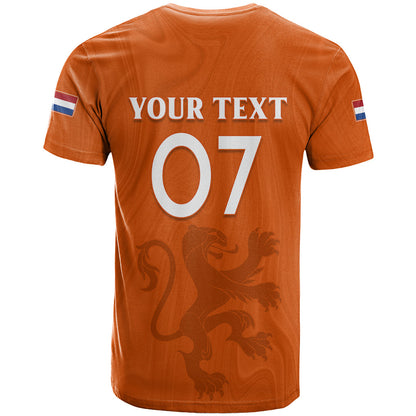 Personalised Netherlands Football T-Shirt Lionesses World Cup Graphic Tee