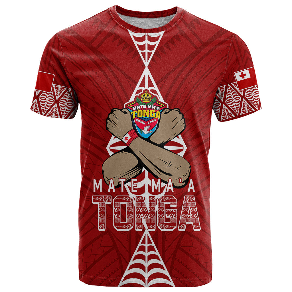 Personalised Tonga Rugby T-Shirt Mate Ma'a Tonga Independence Day Graphic Tee