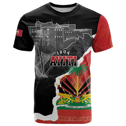 Personalized Haiti First Black Republic 1804 T-Shirt Ayiti Citadel Laferriere Graphic Tee