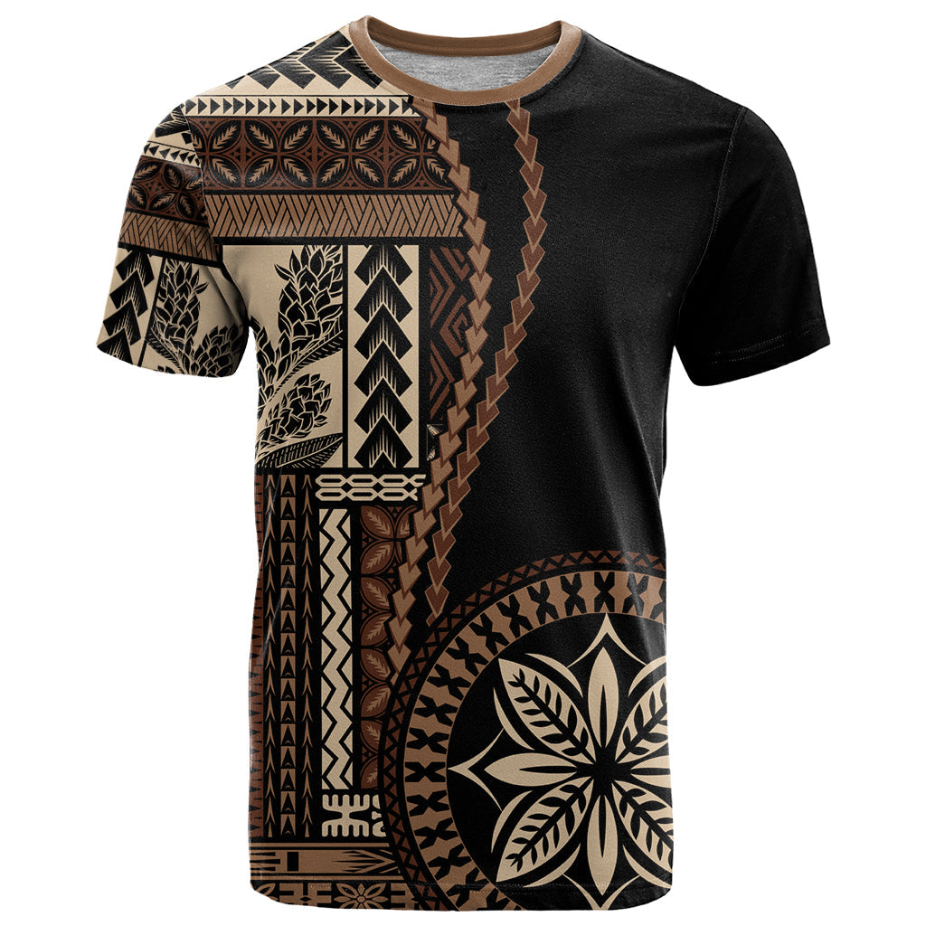 Samoa Siapo Motif T-Shirt Classic Style - Black Ver02 Graphic Tee