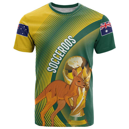 Australia Socceroos WC2026 Custom T-Shirt Golden Champions Graphic Tee
