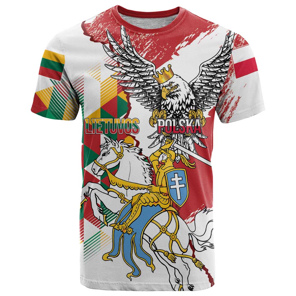 Poland-Lithuania Vytis and Royal Eagle T-Shirt Graphic Tee