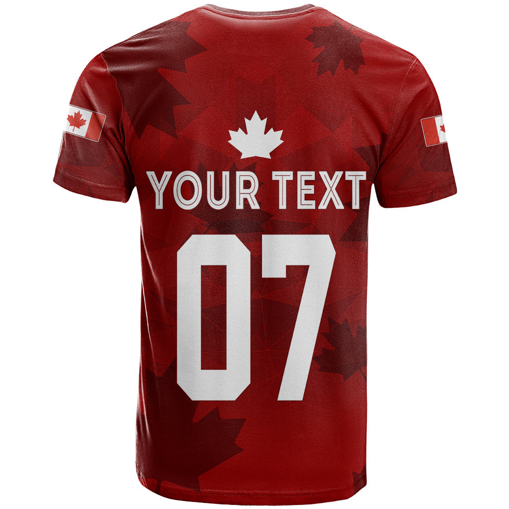 Personalised Canada Soccer T-Shirt Women's WC Maple Style Graphic Tee