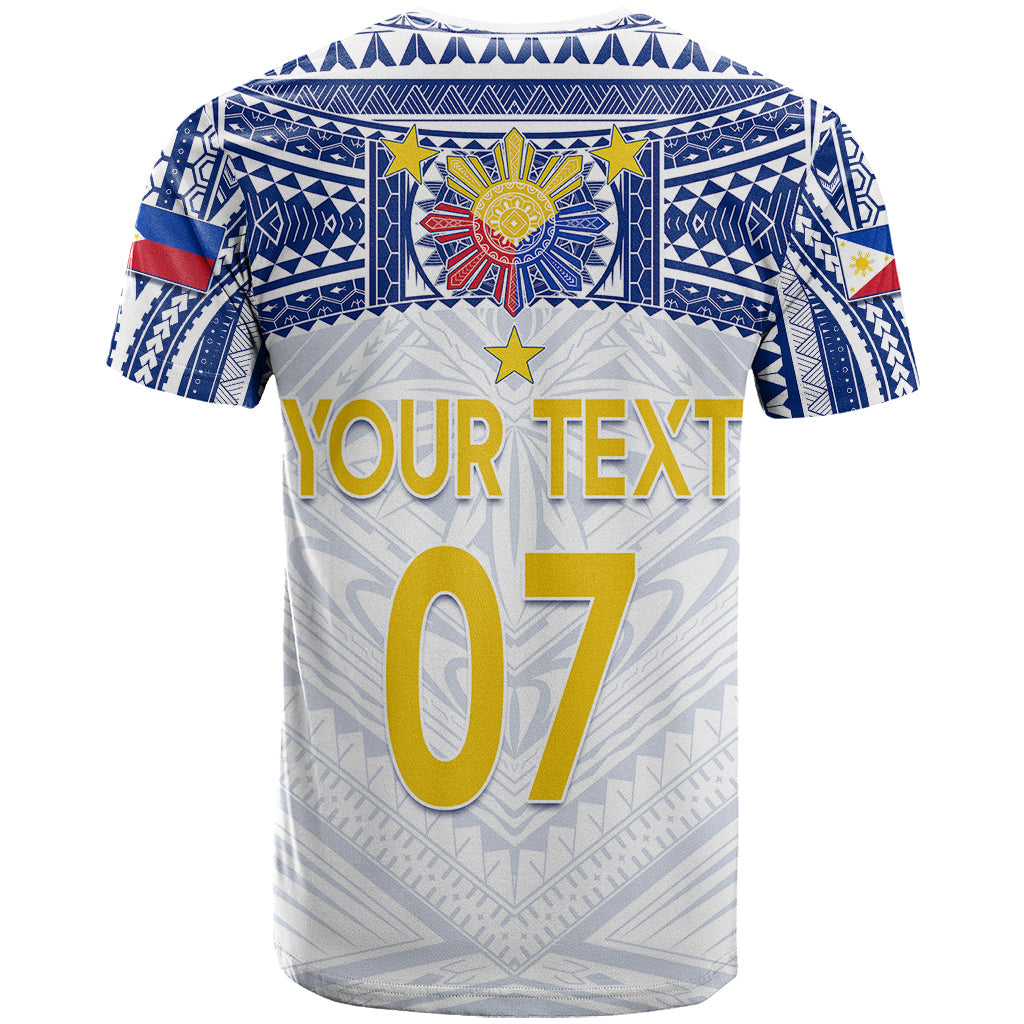 Personalised Philippines Football T-Shirt Women's WC Filipinas Tribal Ver Graphic Tee
