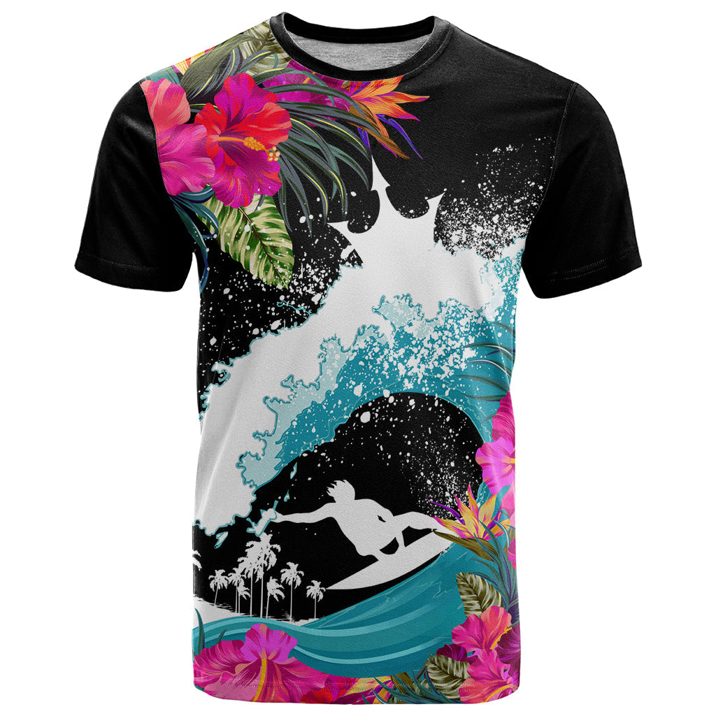 Hawaii Surfing T-Shirt Triple Crown Rides The Waves Graphic Tee