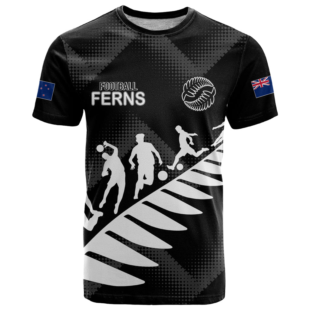 Personalised New Zealand Football Ferns T-Shirt Women World Cup Sporty Vibes Graphic Tee