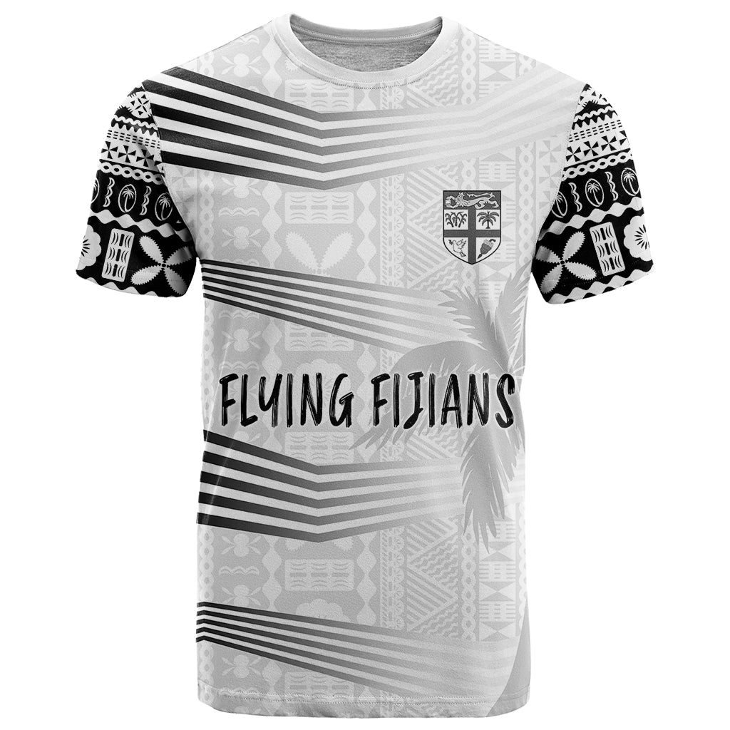 Personalised Fiji Rugby T-Shirt Kaiviti WC Jersey Replica - White Graphic Tee