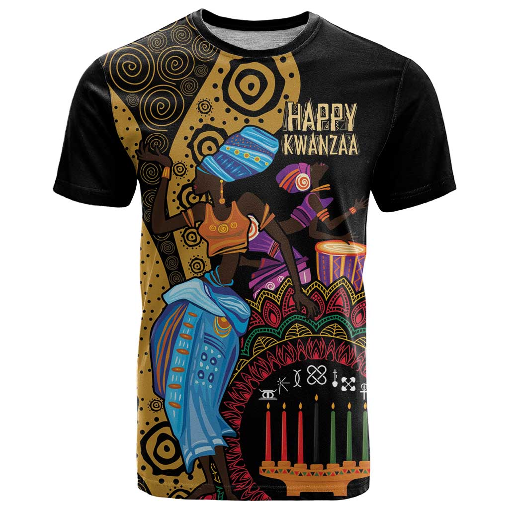 Happy Kwanzaa African T-Shirt Tribal Dance Graphic Tee