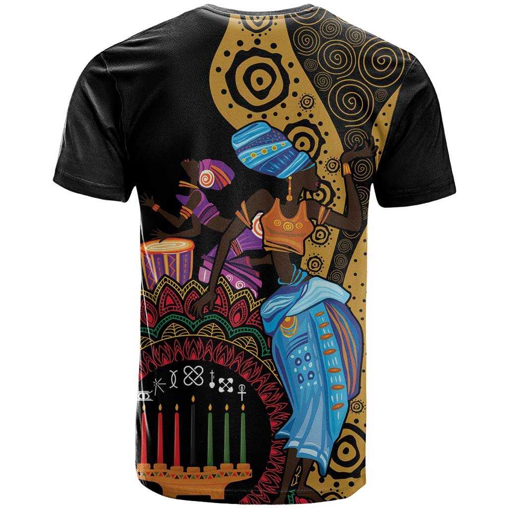 Happy Kwanzaa African T-Shirt Tribal Dance Graphic Tee