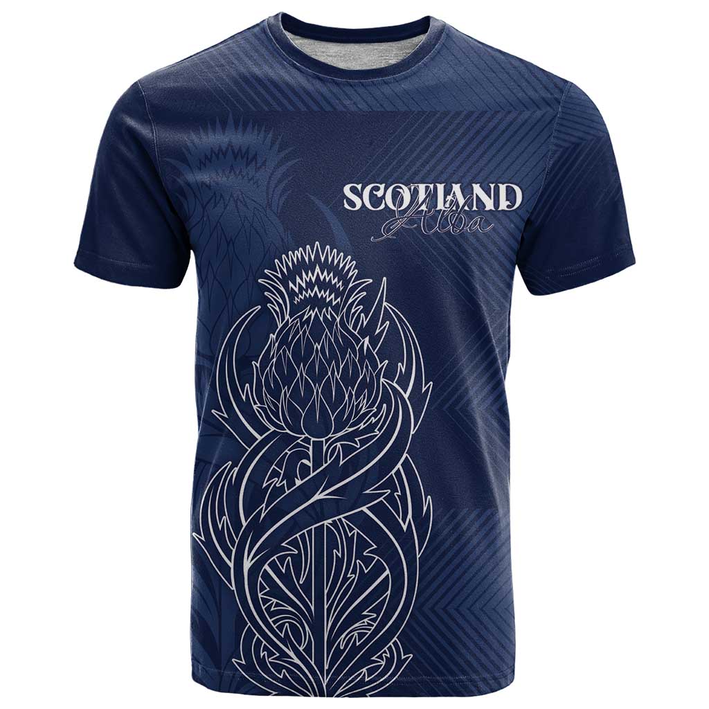 Scotland Rugby Personalized T-Shirt Thistle Royal Style Graphic Tee