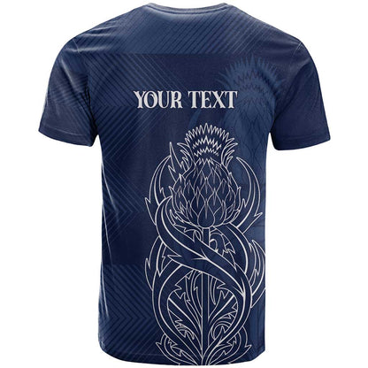 Scotland Rugby Personalized T-Shirt Thistle Royal Style Graphic Tee