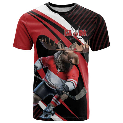 Canada Hockey Personalized T-Shirt Go Canada Go Graphic Tee