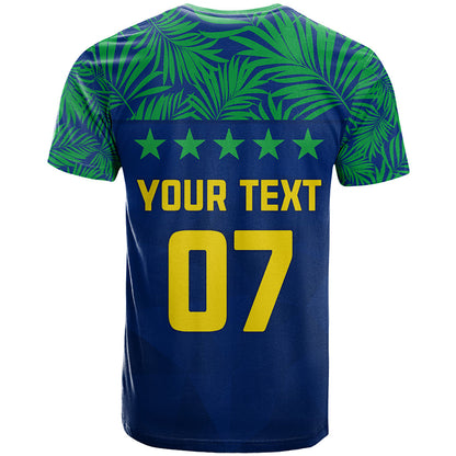 Personalised Brazil Football T-Shirt Women's WC Selecao Graphic Tee