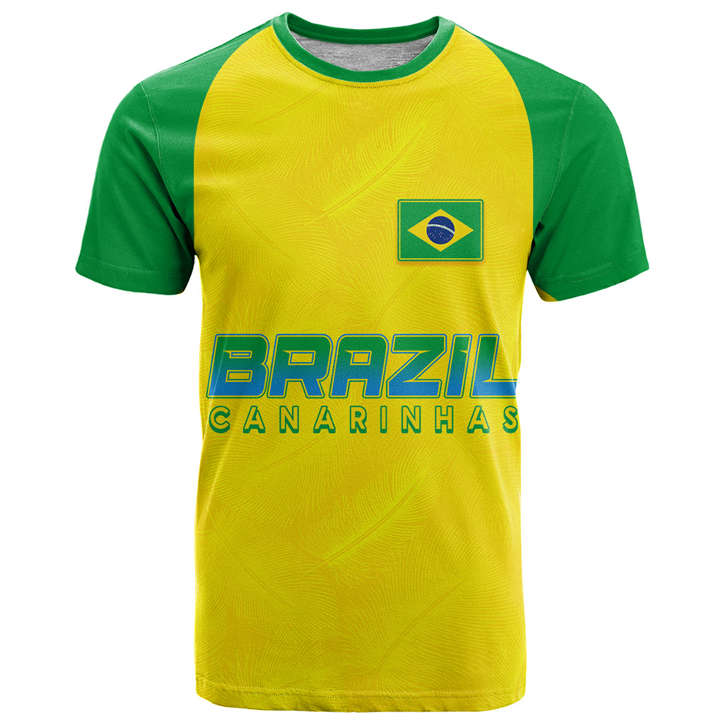 Personalised Brazil Football T-Shirt Women's WC Canarinhas Graphic Tee