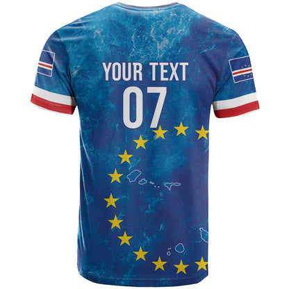 Cape Verde Tubaroes Azuis Custom T-Shirt Break The Waves Graphic Tee