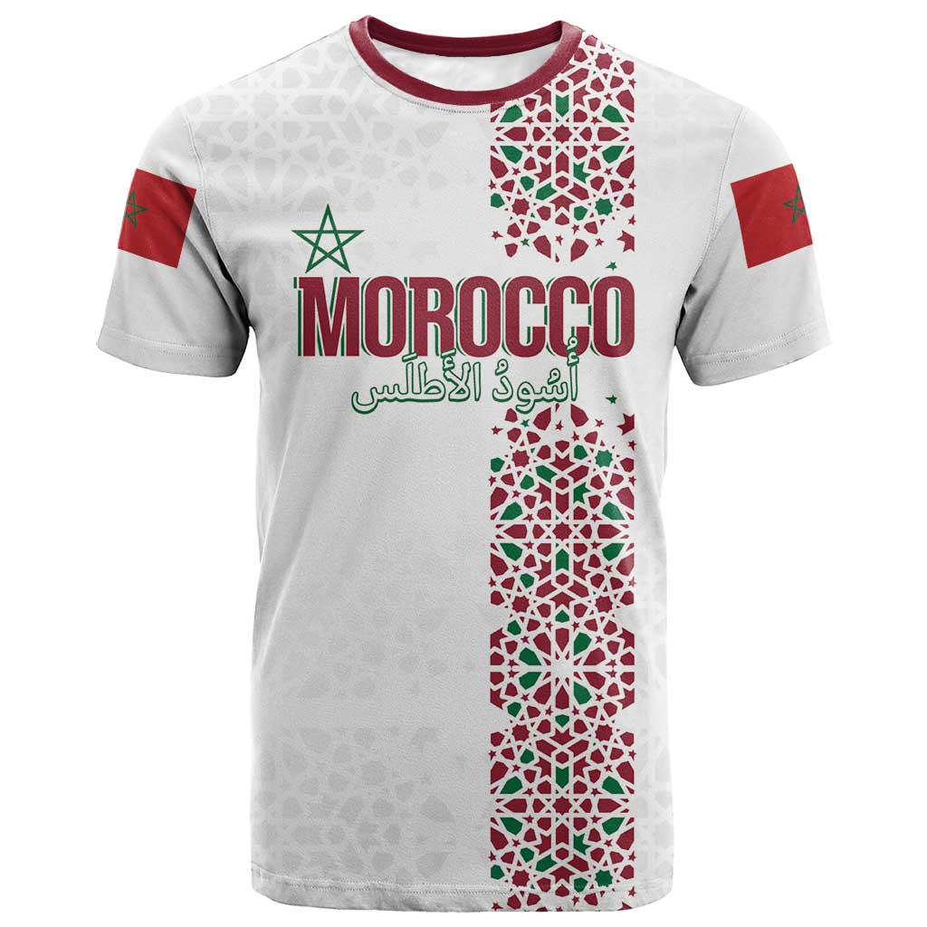 Morocco Atlas Lions Personalized T-Shirt Arabesque Inspired Pattern Graphic Tee