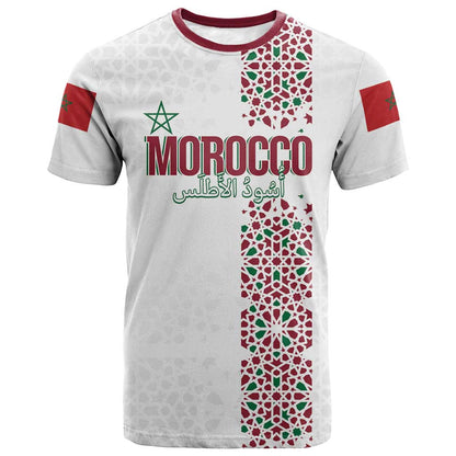 Morocco Atlas Lions Personalized T-Shirt Arabesque Inspired Pattern Graphic Tee