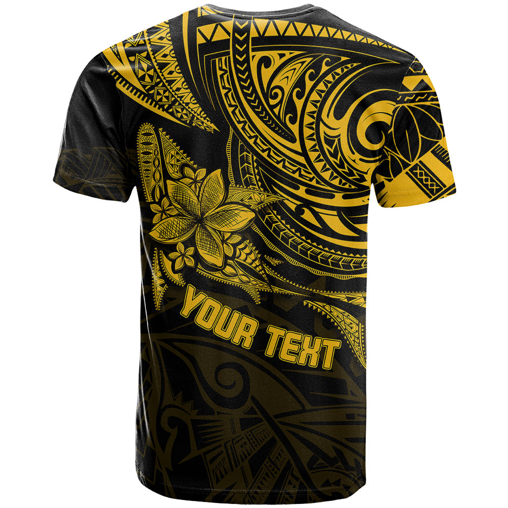 Personalised Father's Day Polynesian T-Shirt Best Dad Ever - Gold Graphic Tee