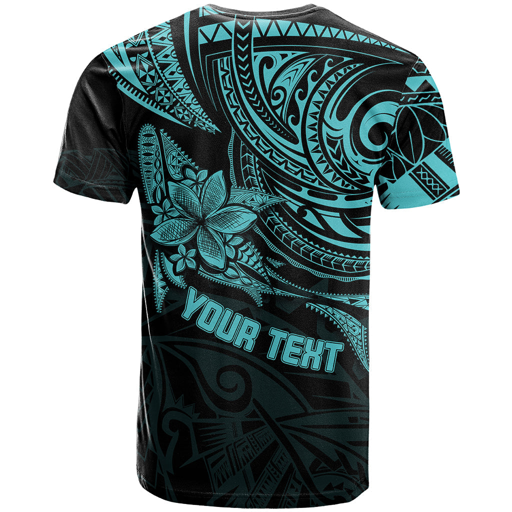 Personalised Father's Day Polynesian T-Shirt Best Dad Ever - Turquoise Graphic Tee