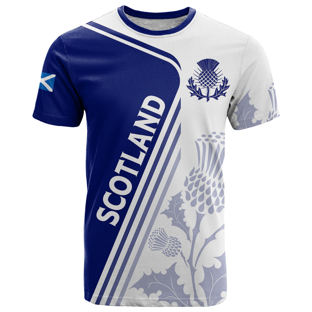 Personalised Scotland Rugby T-Shirt World Cup The Thistle Graphic Tee