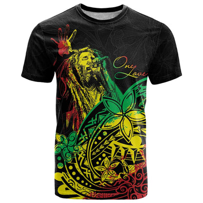 Personalised Reggae Jawaiian Festive T-Shirt Mix Polynesian Graphic Tee