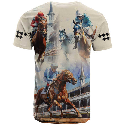 Kentucky Horse Racing T-Shirt For The Roses Graphic Tee
