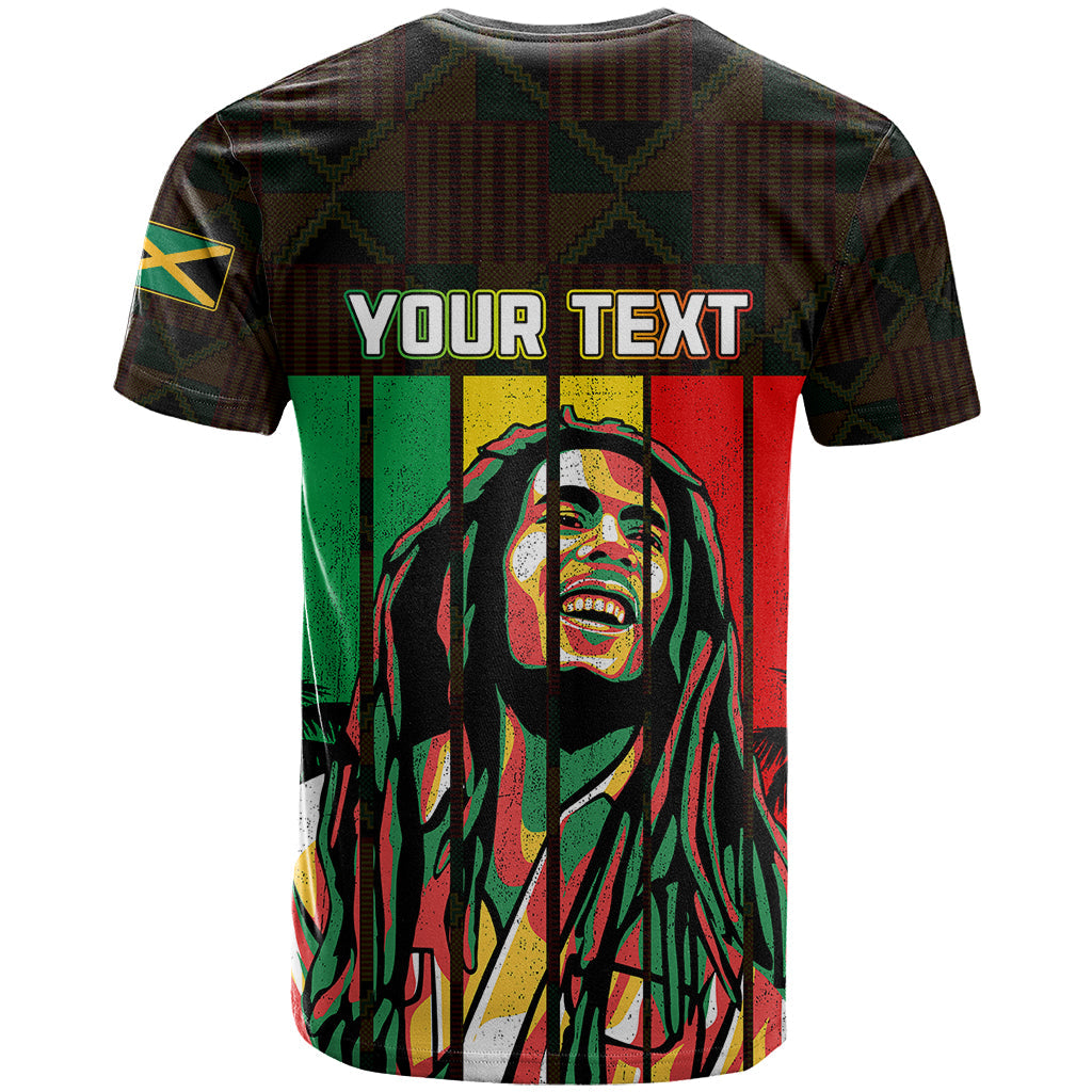 Personalised Jamaica T-Shirt Reggae Festival Legend Bob Abstract Portrait Graphic Tee
