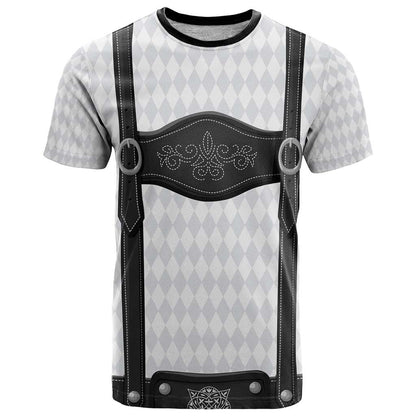 Germany Trachten Lederhose Inspired T-Shirt Sable Black Graphic Tee