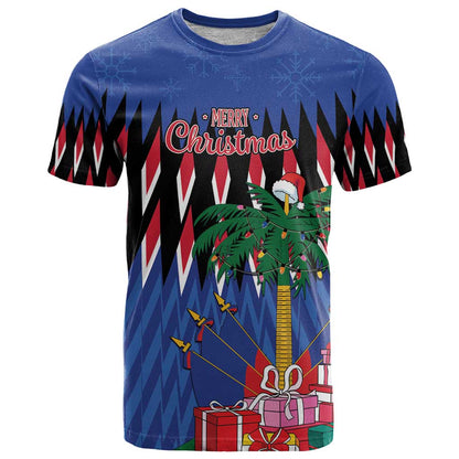 Personalized Haiti T-Shirt Christmas Festive Vibes Graphic Tee