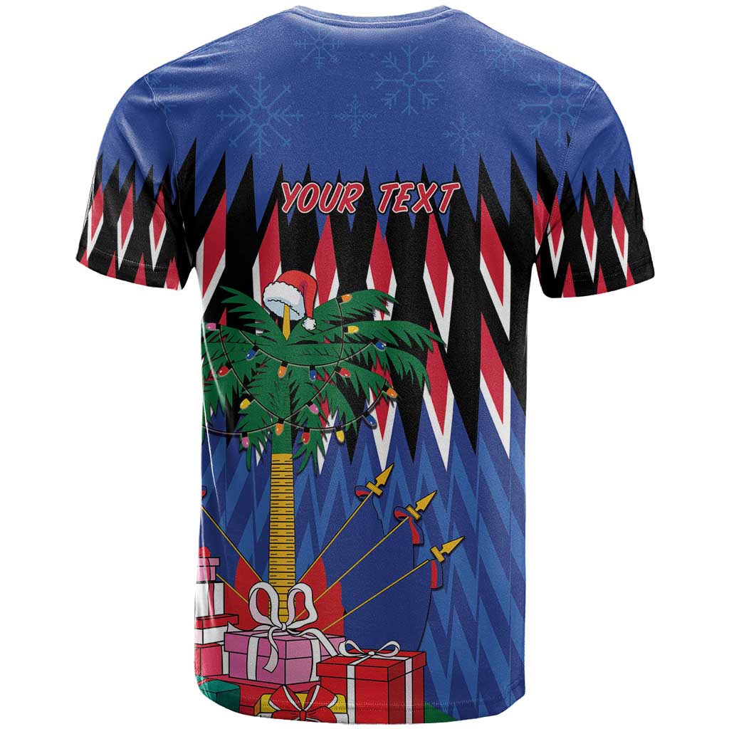 Personalized Haiti T-Shirt Christmas Festive Vibes Graphic Tee
