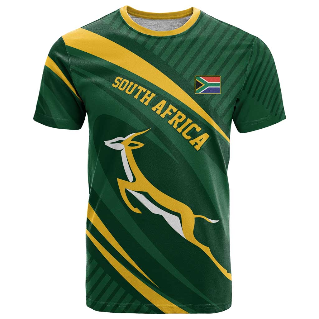 Personalized South Africa Rugby Bokke T-Shirt Minimalism Style Graphic Tee