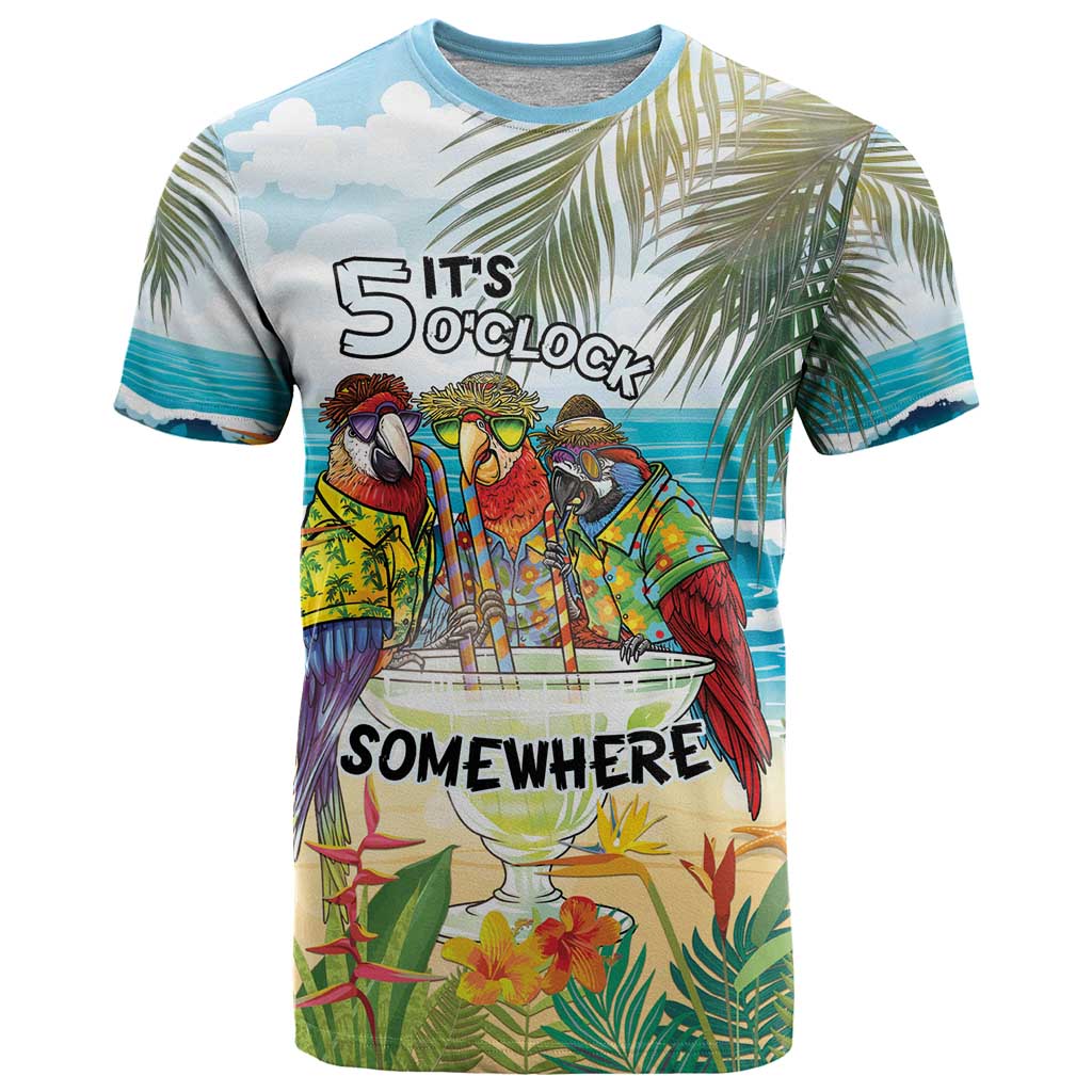 It's 5 o'clock Somewhere T-Shirt Beach Party Graphic Tee