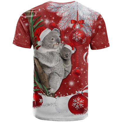 Australia Christmas T-Shirt Santa Koala Ver02 Graphic Tee
