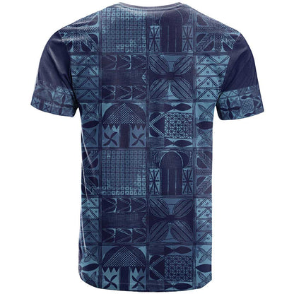 Yoruba Adire Eleko Patterns T-Shirt Indigo Vintage Graphic Tee