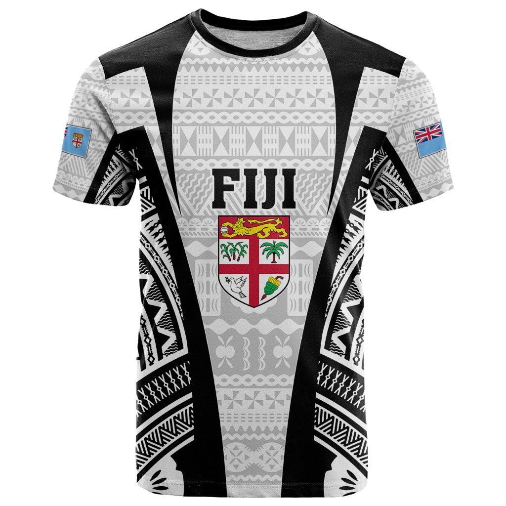 Personalised Fiji Rugby T-Shirt World Cup History Makers - White Ver Graphic Tee