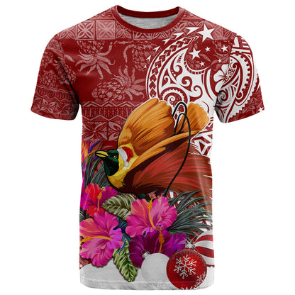 Papua New Guinea Christmas T-Shirt Bird-of-Paradise Special Graphic Tee